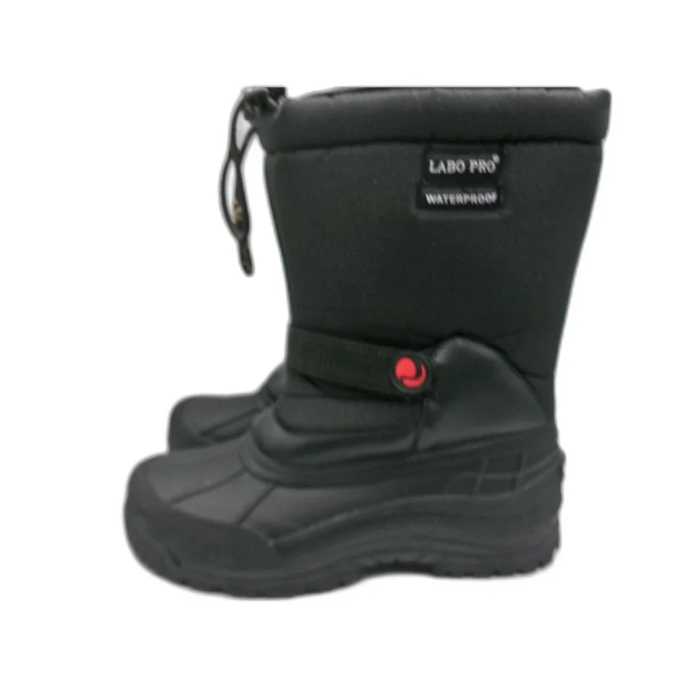 Labo Pro Waterproof Black Pull On Winter Snow Boots Size 9 Men's Removable Liner
